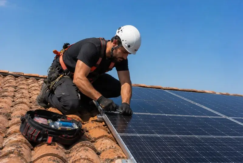 Maintenance et monitoring de panneaux solaires à Saint-Pierre-Bois